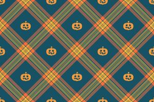 Halloween seamless background with pumpkin for textile fabric design, wrapping paper, website wallpapers, textiles, wallpaper and apparel. vector