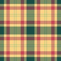 Japan check texture textile, shabby seamless fabric tartan. Micro pattern plaid background in amber and teal colors. vector