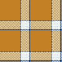 Plaid seamless pattern in orange. Check fabric texture. textile print. vector