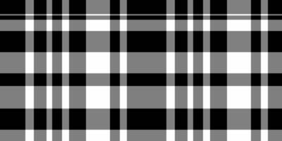 Halloween seamless pattern plaid, tweed tartan fabric texture. Couch background check textile in gray and black colors. vector