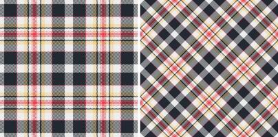 Textile tartan texture of pattern background plaid with a check seamless fabric. Set in space colors for chic home decor ideas. vector