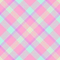 Sexual fabric pattern , striped tartan textile plaid. Motif texture check background seamless in light and pink colors. vector