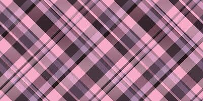 Multi pattern background fabric, short tartan texture. Aesthetic textile seamless check plaid in pastel and pink colors. vector