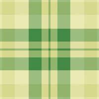 Trendy textile plaid texture, doodle fabric check background. Illustration pattern seamless tartan in lime and light colors. vector