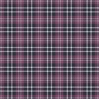Illustration check pattern , geometrical texture fabric seamless. Seventies background textile plaid tartan in dark and pink colors. vector