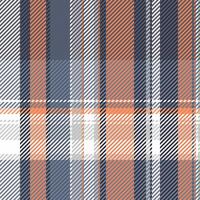Day pattern plaid, woven seamless textile tartan. Ethnicity texture background fabric check in white and slate gray colors. vector