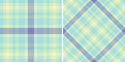 Plaid tartan pattern of fabric texture seamless with a check textile background. vector