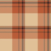 Cross seamless texture , tape pattern textile tartan. Layer check background plaid fabric in orange and dark colors. vector
