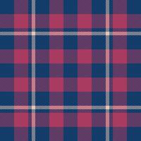 Plaid check pattern. Seamless fabric texture. Tartan textile print. vector
