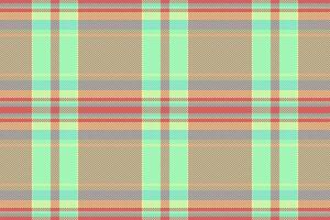 Contour fabric texture check, quilt tartan pattern seamless. Usa background plaid textile in red and green colors. vector