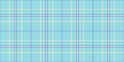 Hat pattern plaid check, 60s fabric seamless . Overlay tartan background textile texture in light and cyan colors. vector