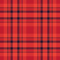 Plaid seamless pattern in red. Check fabric texture. textile print. vector