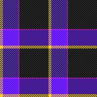 Occupation seamless check textile, vintage plaid pattern. Tie fabric texture tartan background in black and grey colors. vector