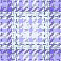 Full seamless textile texture, color fabric check. Fashion plaid tartan pattern background in light and light cyan colors. vector