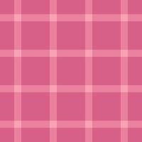 Flannel plaid check tartan, cowboy fabric seamless. Hanukkah textile texture background pattern in red and pink colors. vector