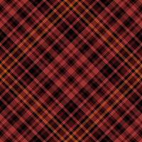 Sheet texture tartan, glamour pattern fabric textile. Layer seamless check background plaid in dark and black colors. vector