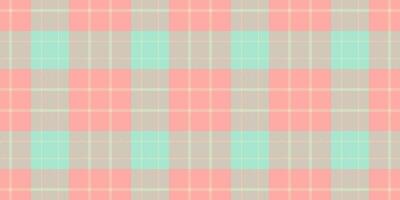 Skirt pattern plaid textile, continuity check texture tartan. Service background seamless fabric in light and red colors. vector