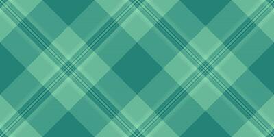 Warmth textile plaid texture, deluxe tartan check. Classic seamless background pattern fabric in teal and mint colors. vector