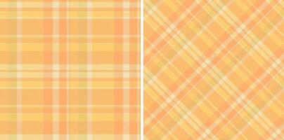 Fabric textile check of seamless tartan texture with a pattern background plaid. Set in nature colors for seasonal holiday decorations. vector