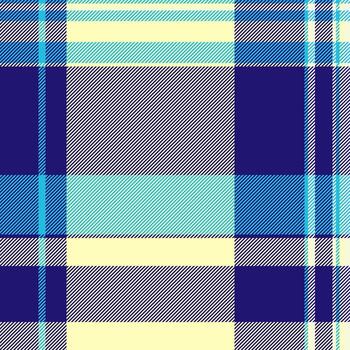Proud textile plaid , pyjamas check seamless background. Layer texture fabric tartan pattern in indigo and light colors. vector