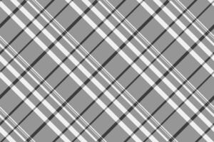 Tweed textile background , intense check seamless texture. Harvest tartan plaid fabric pattern in vintage gray and white colors. vector