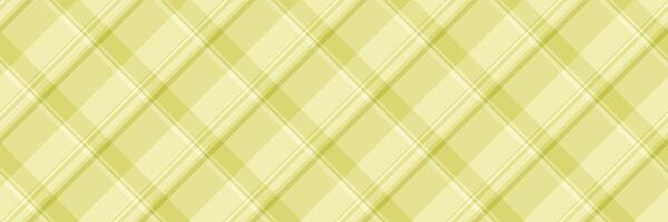Template texture plaid background, napkin fabric tartan . Fade textile check pattern seamless in yellow and light colors. vector