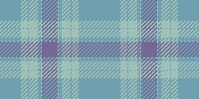 Colour pattern fabric seamless, pretty plaid background. Group check tartan texture textile in pastel and cyan colors. vector