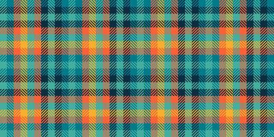 Adorable check background seamless, menswear plaid tartan . Plain textile pattern texture fabric in teal and cyan colors. vector