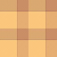 Sketching texture check plaid, womens fashion pattern fabric background. Checker textile tartan seamless in orange and red colors. vector