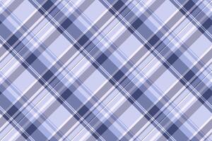 Valentine fabric plaid textile, tough tartan pattern check. Cloth seamless texture background in light and blue colors. vector