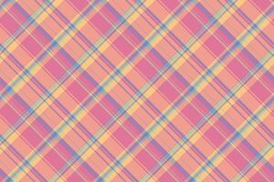 Decoration background plaid pattern, invite textile tartan check. Table cloth texture seamless fabric in red and pastel colors. vector