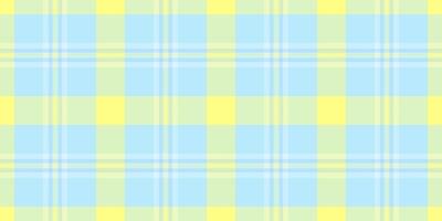 Daisy background check plaid, overlay pattern textile. Occupation texture fabric tartan seamless in light and yellow colors. vector