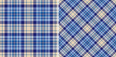 Textile pattern tartan of seamless fabric with a plaid check texture background. Set in winter colors. Cozy living room ideas. vector