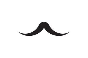 Moustache icon. Black retro style mustache. Shave barber vintage man face vector