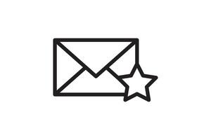 Mail icon sign. Letter envelope symbol. Message send to address illustration. vector