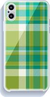 Smartphone cover design mockup. Template geometric pattern for mobile phone back part. Flat design. vector