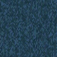 Knit texture melange blue color. seamless pattern fabric. Knitting background flat design. vector