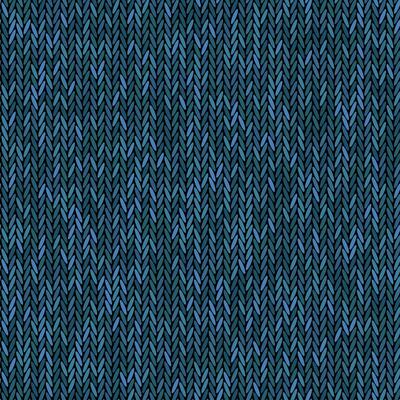 Knit texture melange blue color. seamless pattern fabric. Knitting background flat design.