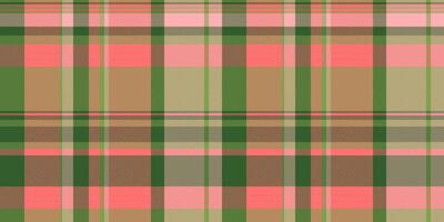 Collage check background plaid, uk texture textile. 20s tartan fabric pattern seamless in green and red colors. vector