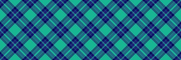 Old-fashioned background tartan check, celtic seamless textile plaid. Linen pattern texture fabric in blue and teal colors. vector