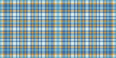 Rural tartan texture textile, countryside fabric pattern plaid. Stitch seamless background check in cyan and light colors. vector