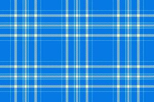 Lumberjack plaid fabric pattern, purchase check background seamless. Track texture tartan textile in cyan and light colors. vector