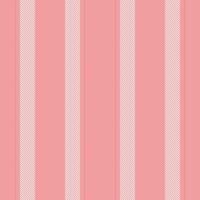Comfortable fabric seamless textile, factory vertical pattern. India stripe lines texture background in red and sea shell colors. vector
