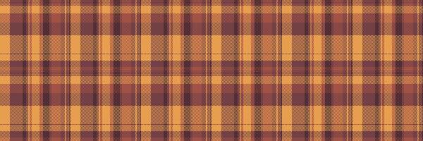 Wear fabric pattern check, classical texture plaid . Unique textile seamless tartan background in red and orange colors. vector