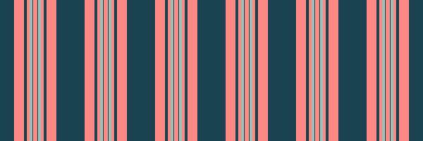Customized background vertical lines, colourful textile seamless stripe. Fashioned fabric texture pattern in cyan and red colors. vector
