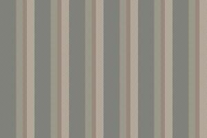 Graphical stripe background vertical, trim fabric pattern seamless. Turkish texture lines textile in stone grey and medium gray colors. vector
