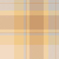 Minimalist background plaid, popular seamless texture textile. Mesh check tartan pattern fabric in amber and orange colors. vector