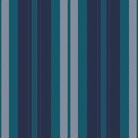 Hippie pattern seamless fabric, trendy stripe background . Fibre vertical textile texture lines in dark and cyan colors. vector