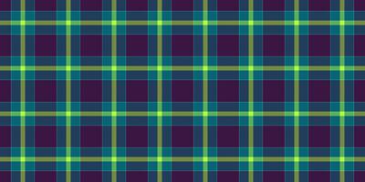 Network tartan seamless textile, model background fabric texture. Xmas pattern plaid check in cyan and blue colors. vector