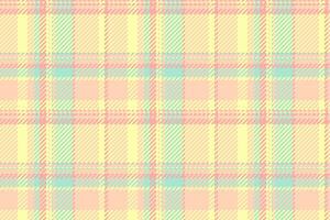 October check texture tartan, gingham textile fabric. Kind pattern plaid seamless background in light and lime colors. vector